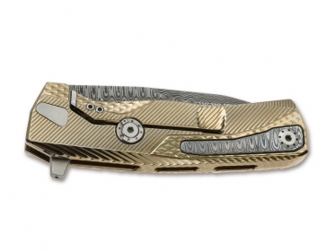 LionSteel ROK Damascus Gold