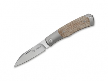 Viper Hug II Titanium Micarta Brown