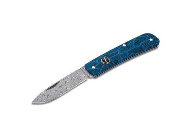 Bker Plus Tech Tool Blue Damascus