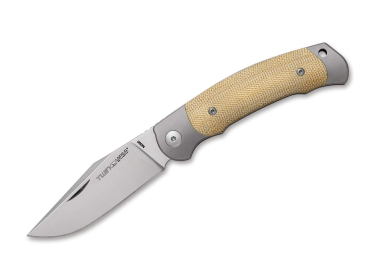 Viper Twin Titanium Micarta Natural