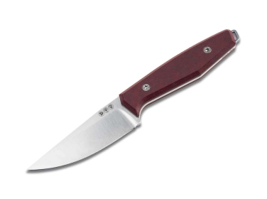 Bker Daily Knives AK1 Droppoint Richlite Redstone