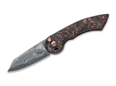 Fox Knives Radius Damascus Space Coral CF LTD